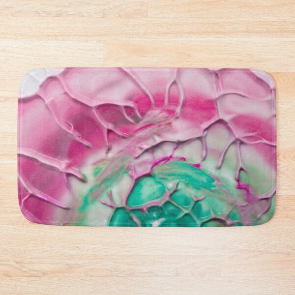 Item preview, Overhead view artistic textured pink green watercolor design designed and sold by Lefteris Betsis.