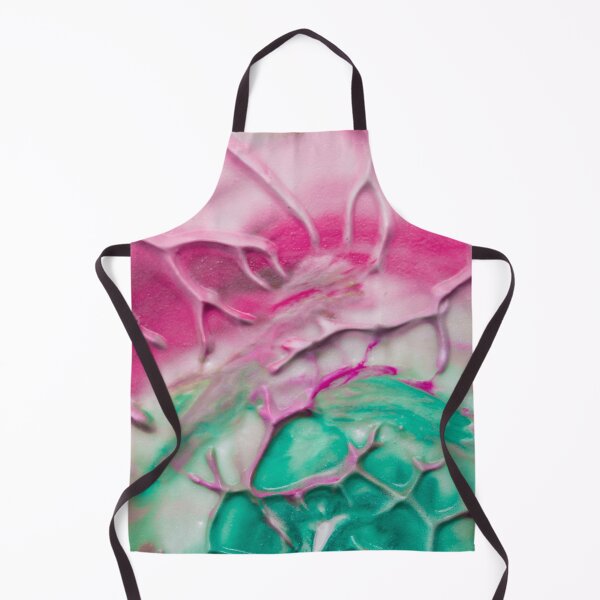 Item preview, Overhead view artistic textured pink green watercolor design designed and sold by Lefteris Betsis.