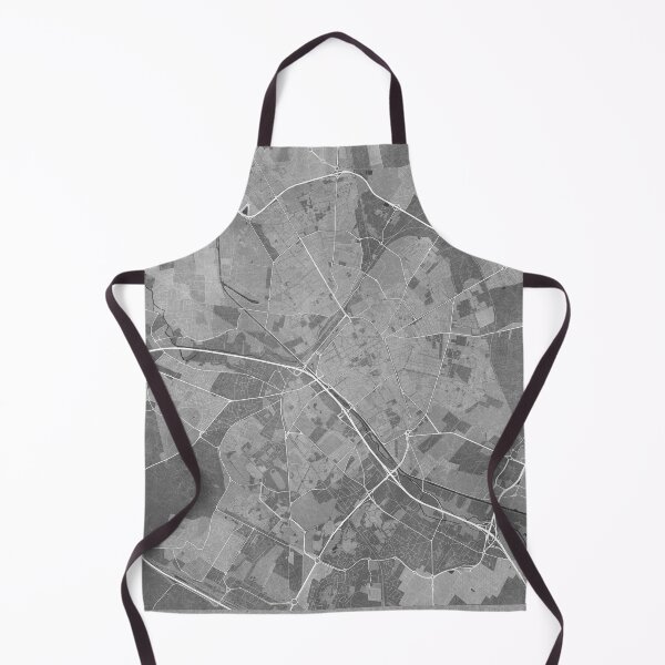 Item preview, Map of Reims (France) in gray vintage style designed and sold by blursbyai.