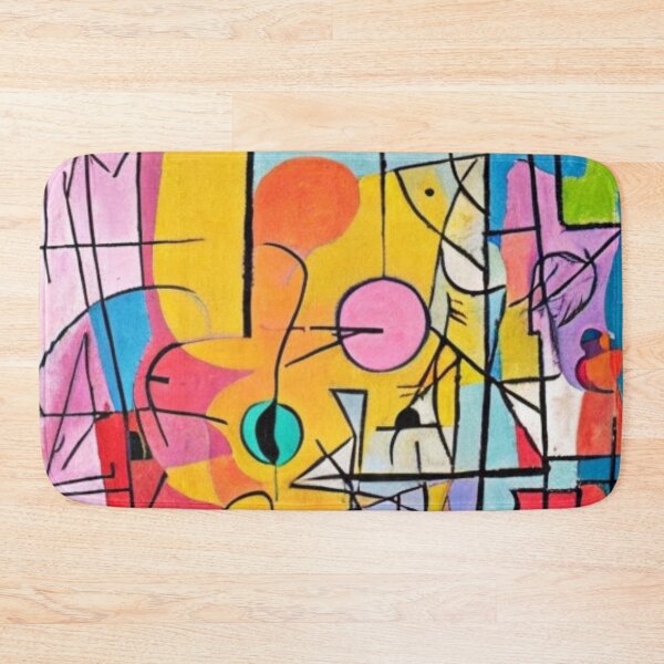Item preview, Neon Fusion: An Imaginative Blend Of Surrealism And Cubism, Featuring Bright Neon Colors And Mixed Media Techniques designed and sold by ArtazaBazaar.