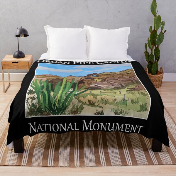 Item preview, Cactus and mountains as seen in Organ Pipe Cactus National Monument in Arizona- WelshDesigns designed and sold by welshdesigns.