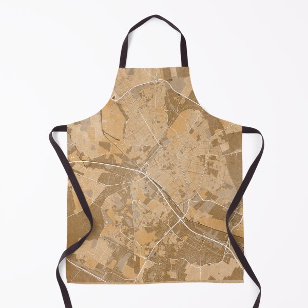 Item preview, Map of Reims (France) in sepia vintage style designed and sold by blursbyai.