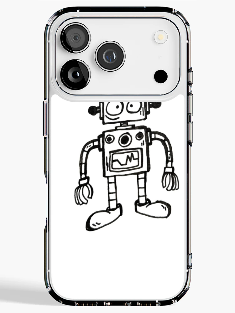 Aperçu 1 sur 5. Coque iPhone avec l'œuvre Roboto créée et vendue par RascalDesigns.