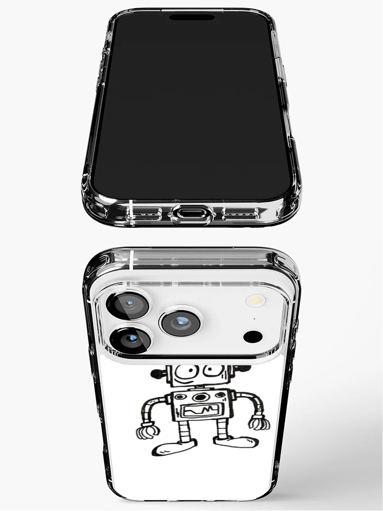 Aperçu 3 sur 5. Coque iPhone avec l'œuvre Roboto créée et vendue par RascalDesigns.