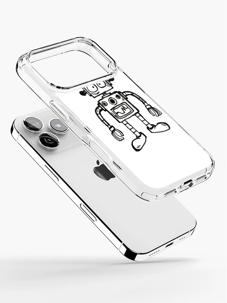 Aperçu 2 sur 5. Coque iPhone avec l'œuvre Roboto créée et vendue par RascalDesigns.