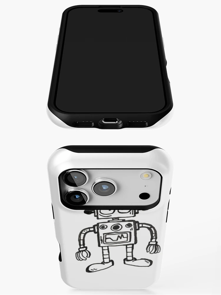 Aperçu 3 sur 4. Coque iPhone avec l'œuvre Roboto créée et vendue par RascalDesigns.