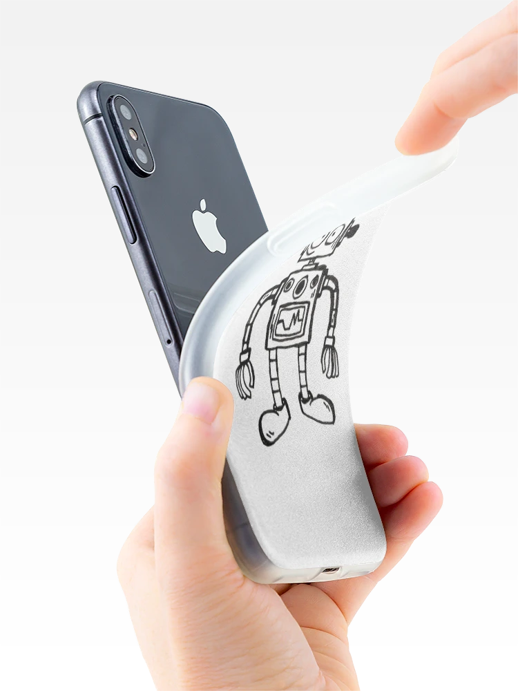 Aperçu 4 sur 5. Coque iPhone avec l'œuvre Roboto créée et vendue par RascalDesigns.