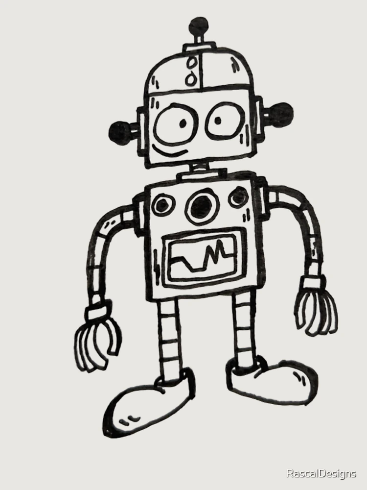 Thumbnail 6 of 6, Premium Oversized Hoodie, Roboto designed and sold by RascalDesigns.