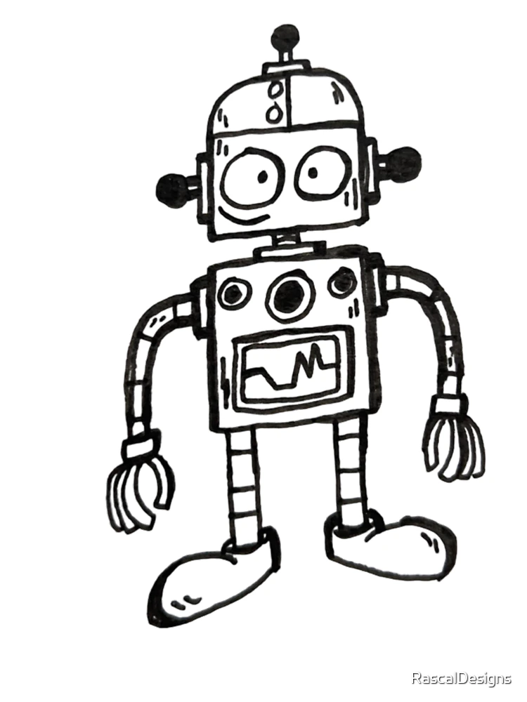 Thumbnail 4 of 4, Boxy T-Shirt, Roboto designed and sold by RascalDesigns.