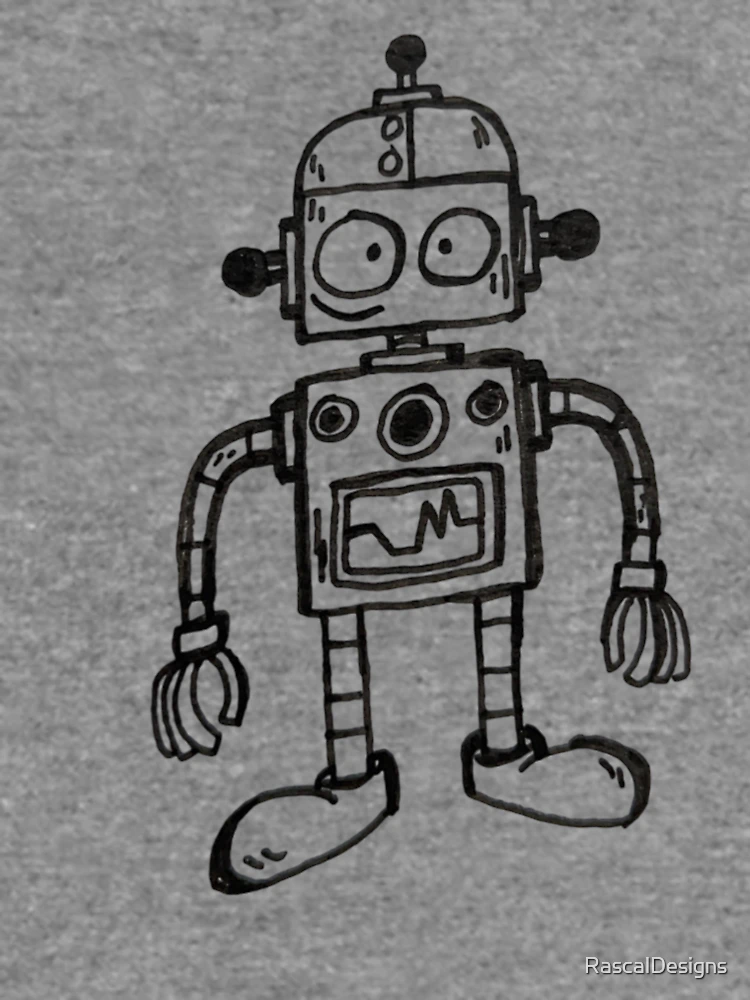 Thumbnail 6 of 6, Lightweight Sweatshirt, Roboto designed and sold by RascalDesigns.