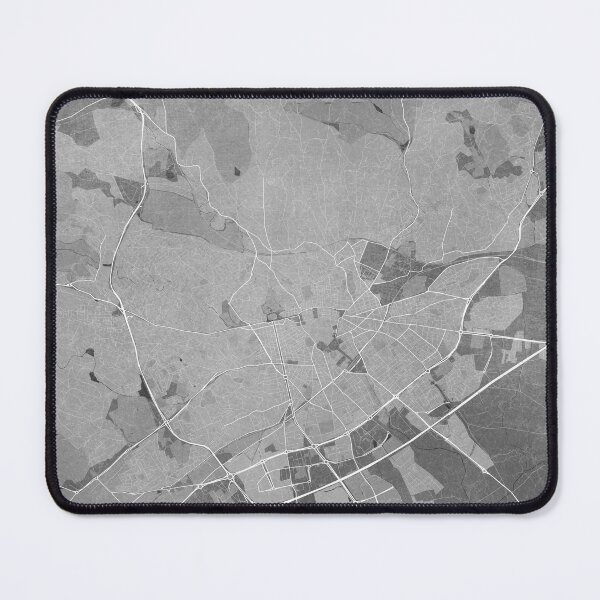 Item preview, Map of Nimes (France) in gray vintage style designed and sold by blursbyai.