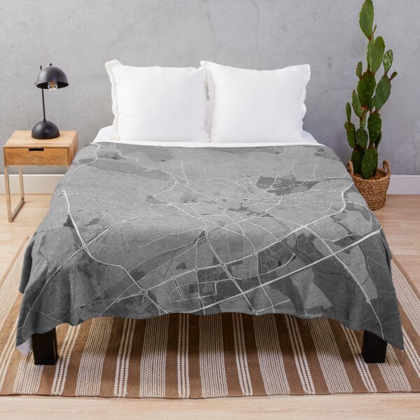 Item preview, Map of Nimes (France) in gray vintage style designed and sold by blursbyai.