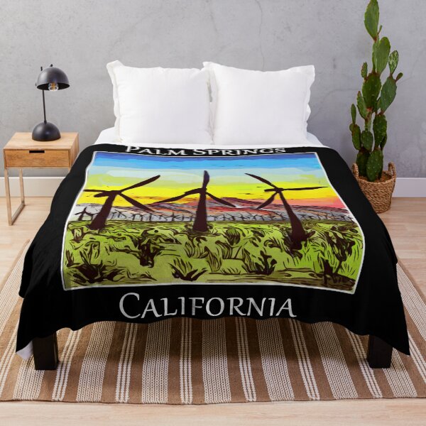 Item preview, Windmills in silhouette as seen in Palm Springs California- WelshDesigns designed and sold by welshdesigns.