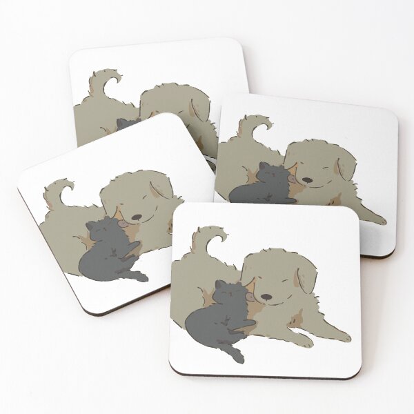 Item preview, Golden retriever and cat designed and sold by eth3realart.