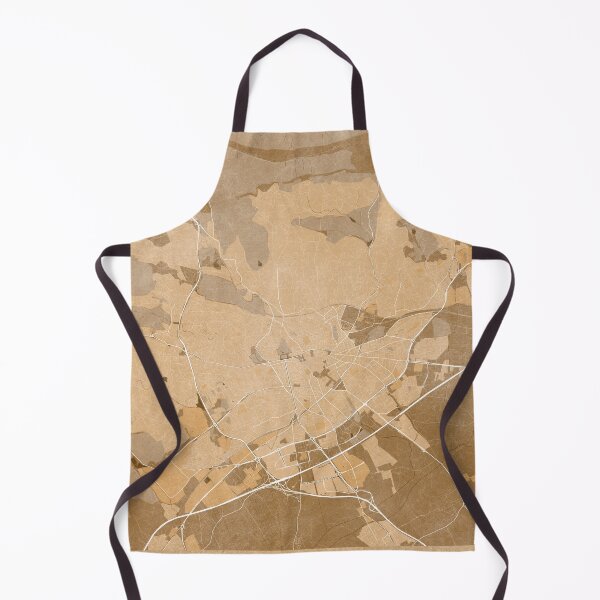 Item preview, Map of Nîmes (France) in sepia vintage style designed and sold by blursbyai.