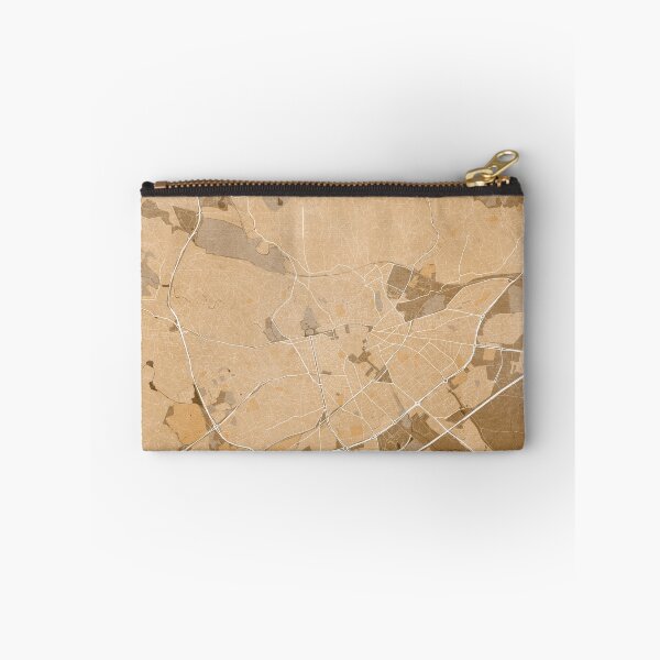 Item preview, Map of Nîmes (France) in sepia vintage style designed and sold by blursbyai.