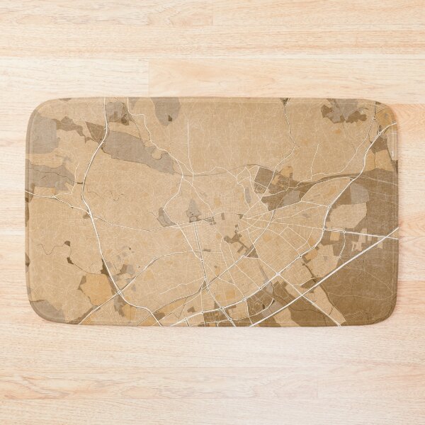 Item preview, Map of Nîmes (France) in sepia vintage style designed and sold by blursbyai.