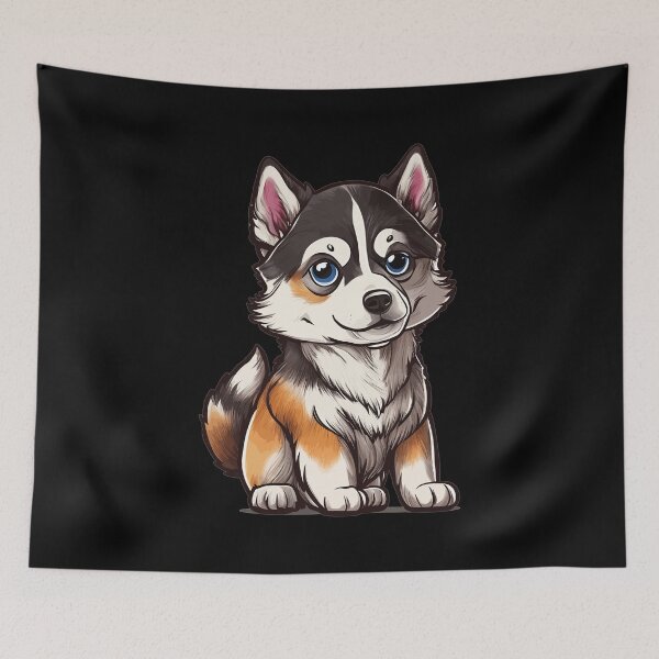 Item preview, Alaskan Husky puppy designed and sold by HuskyHuddle.