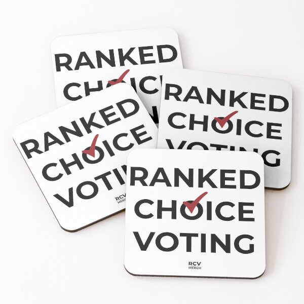 Item preview, Ranked Choice Voting check designed and sold by RCVMerch.