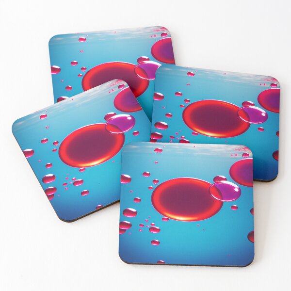 Item preview, Vibrant Red Bubbles Floating in Water designed and sold by deniselynnimage.