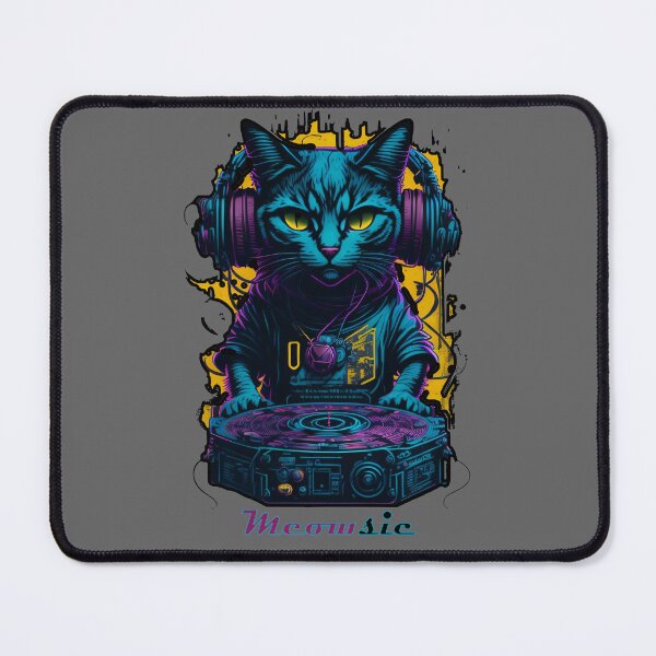 Item preview, DJ Cat Music designed and sold by BellaDesignArt.