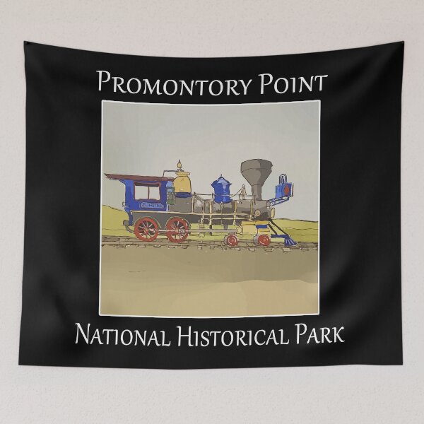 Item preview, Steam Train at the point of the golden spike, Promontory Point National Historical Park in Utah- WelshDesigns designed and sold by welshdesigns.