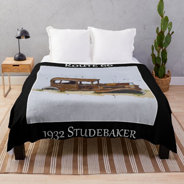 Item preview, 1932 Studebaker along Route 66 in the Petrfied Woods National Park- WelshDesigns designed and sold by welshdesigns.