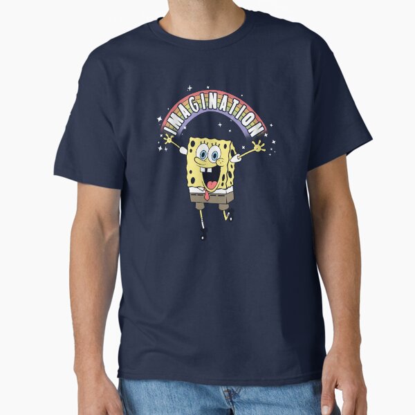 Vista previa del artículo con la obra «Bob Esponja Pantalones Cuadrados Imaginación Arco Iris», diseñado y vendido por FifthSun.