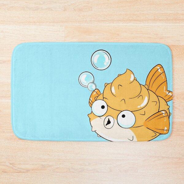 Item preview, Pufferfish kawaii poop emoji sticker designed and sold by FaultyOverlord.