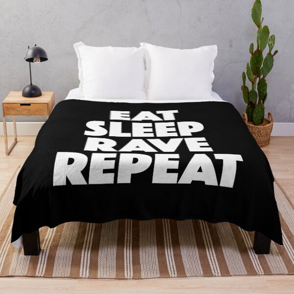 Item preview, Eat Sleep Rave Repeat (white) designed and sold by didijuca.