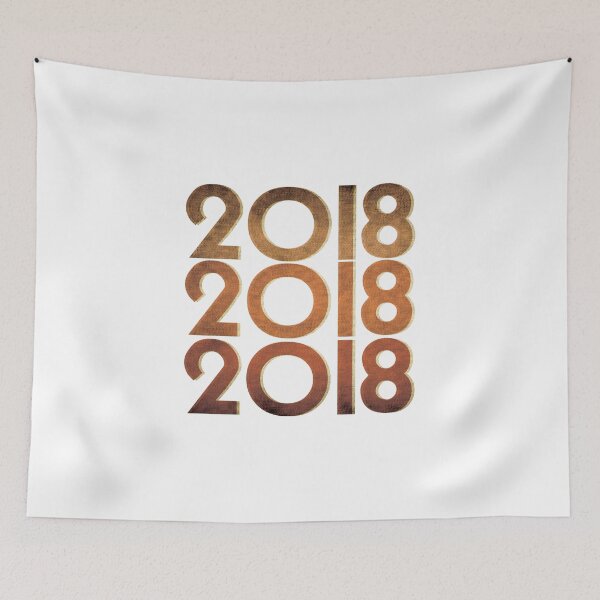 Item preview, Happy New Years 2018 vintage Retro Men Women designed and sold by Seas Wanda.