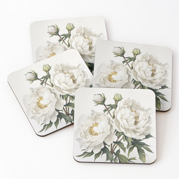 Item preview, White Peonies  designed and sold by Vanover Designs.