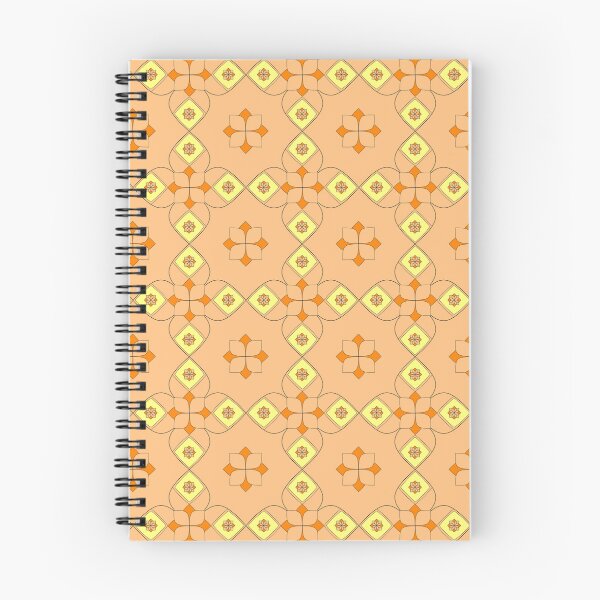 Item preview, Flower Geometry Cheer Orange and Yellow Repeat 5748 designed and sold by Art in My Loft.