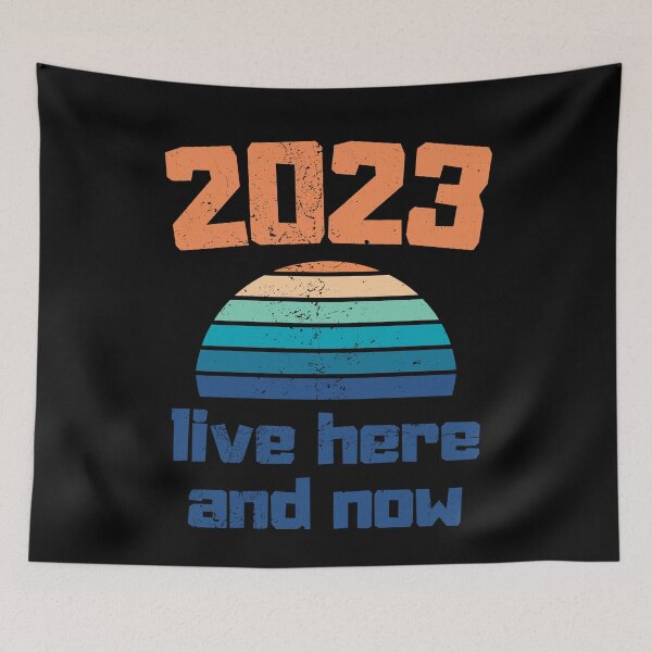 Item preview, 2023 live here and now - Vintage - Retro - Sunset - 2023 designed and sold by Ball-and-Match.