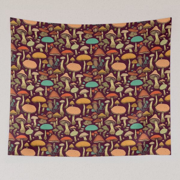 Item preview, Retro Mushroom Tile 2 designed and sold by keenaesthetic.