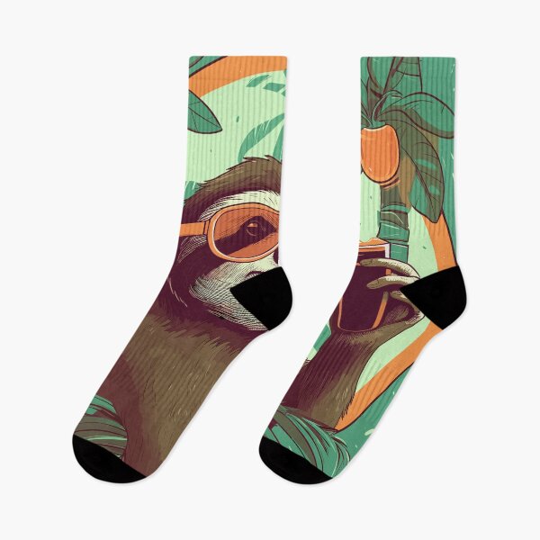 Item preview, Tropical Sloth, relax and drink designed and sold by ArtisticKevin.