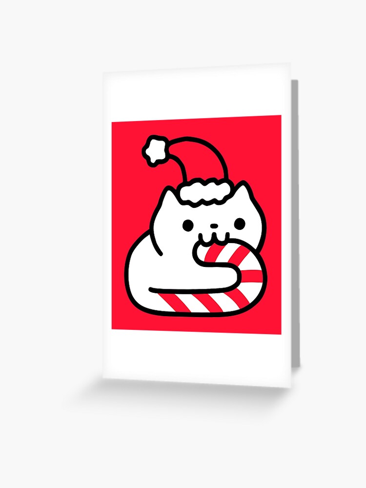 Cat With the Candy Cane Tail Accessories Notebook