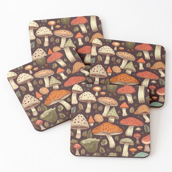 Item preview, Retro Mushroom Tile 1 designed and sold by keenaesthetic.