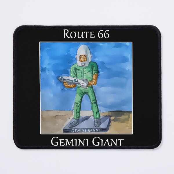 Item preview, Gemini Giant muffler man as seen along route 66 in Wilmington Illinois  - Welshdesigns designed and sold by welshdesigns.