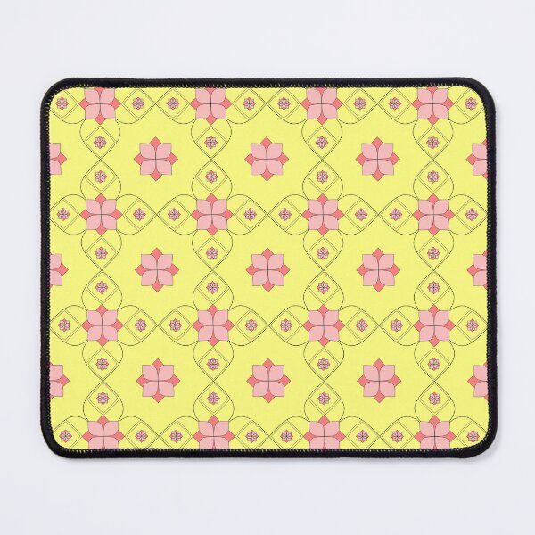 Item preview, Flower Geometry Cheer Blush and Yellow Repeat 5748 designed and sold by Art in My Loft.