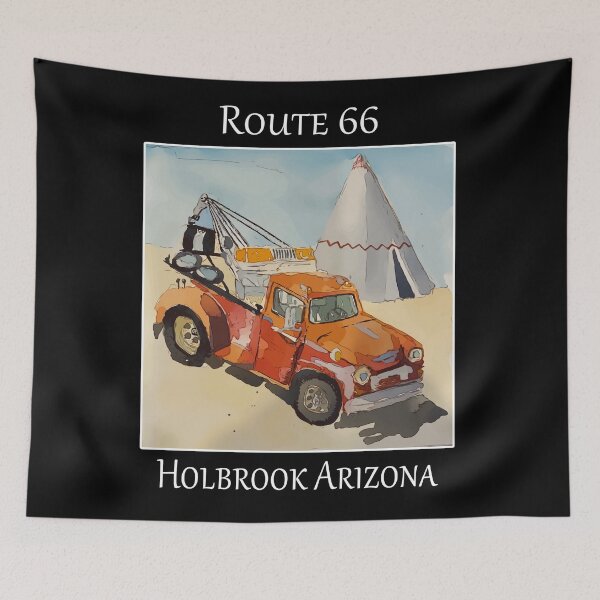 Item preview, Iconic wrecker and teepee's as seen along Route 66 in Holbrook Arizona - Welshdesigns designed and sold by welshdesigns.