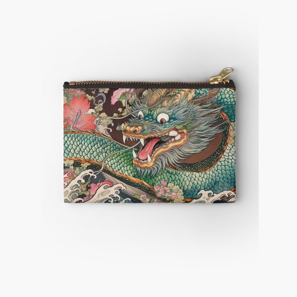 Item preview, Ukiyo-e Japanese Art - Fantasy Green Dragon designed and sold by allovervintage.