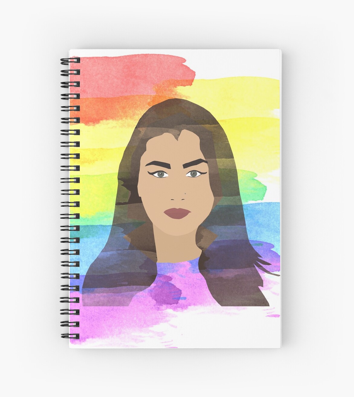 Lauren Jauregui Gay Pride Rainbow Flag Spiral Notebook By Anafilipal - 