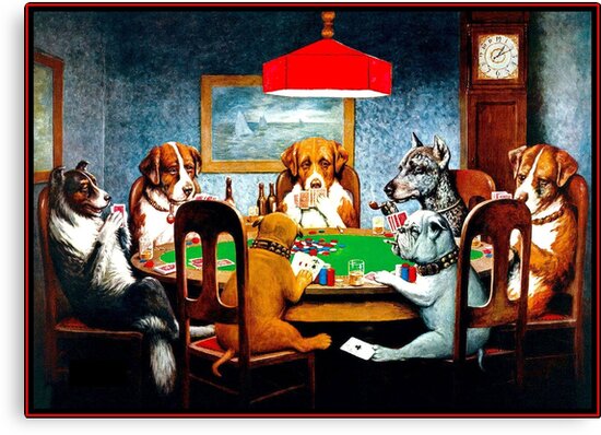 Cuadro Perros Jugando Al Poker Autor