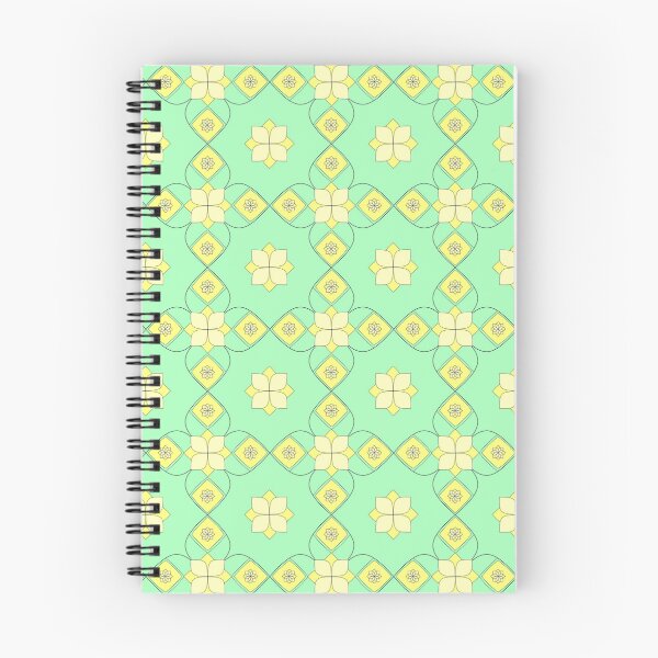 Item preview, Flower Geometry Cheer Green Yellow Corners and Yellow Repeat 5748 designed and sold by Art in My Loft.