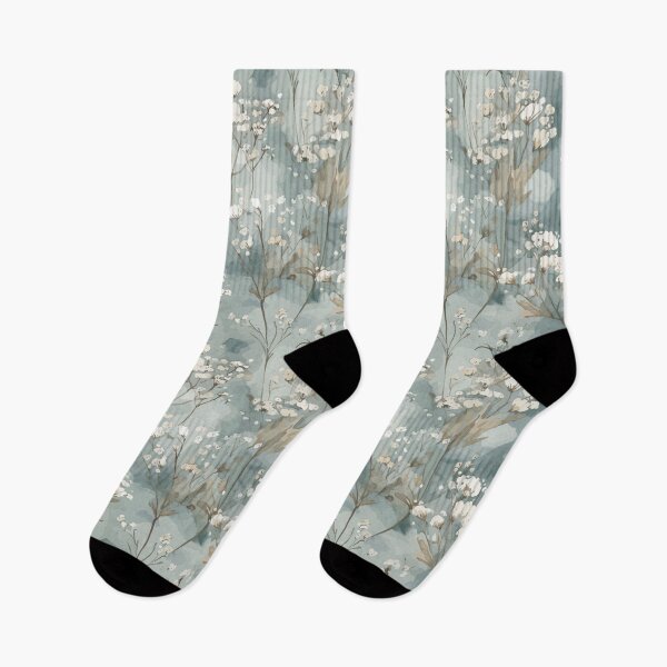 Item preview, Delicate Baby's Breath in Blue Watercolor Hues designed and sold by TopArtsy.