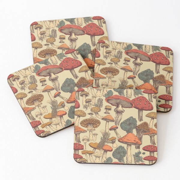 Item preview, Retro Mushroom Tile 4 designed and sold by keenaesthetic.