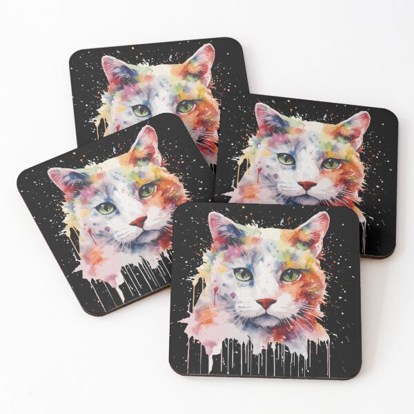 Item preview, Gato pintado mirando fijamente al alma designed and sold by ArtisticKevin.
