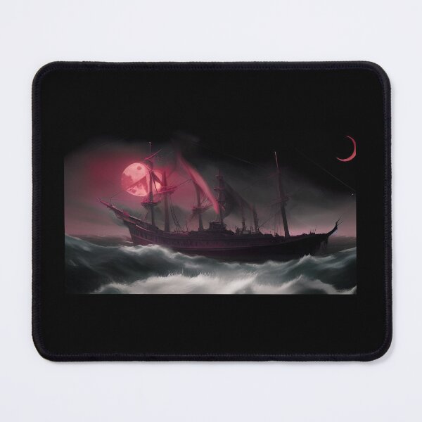 Item preview, Ghost Ship at Blood Moon designed and sold by Diovanni Rinaldi.