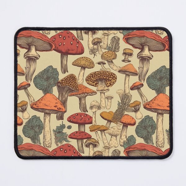 Item preview, Retro Mushroom Tile 4 designed and sold by keenaesthetic.